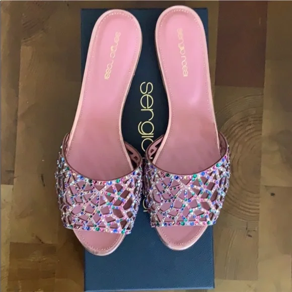 Sergio Rossi Tresor Strass Crystal Sandals (Size 39) - Picture 2 of 6